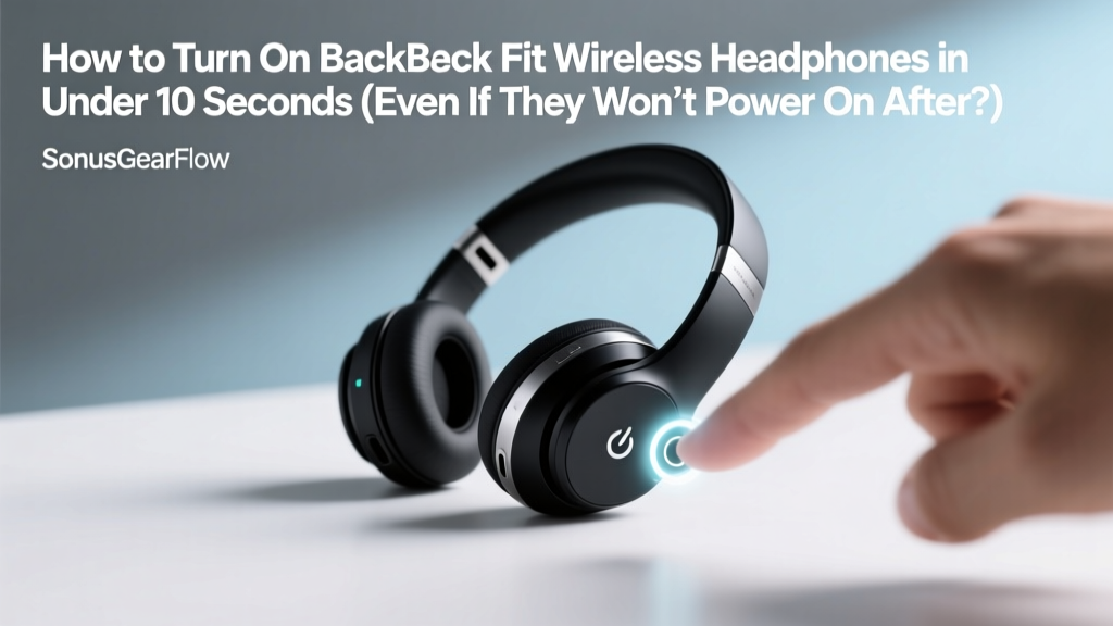 How to Turn On BackBeat Fit Wireless Headphones in Under 10 Seconds (Even If They Won’t Power On After Charging or Resetting — Here’s the Exact Button Sequence Most Users Miss)