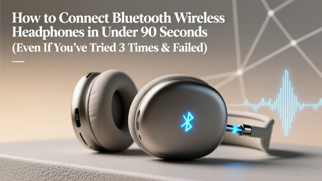 How to Connect Bluetooth Wireless Headphones in Under 90 Seconds (Even If You’ve Tried 3 Times & Failed): The Universal Pairing Fix That Works on iPhone, Android, Windows, and Mac — No Tech Degree Required