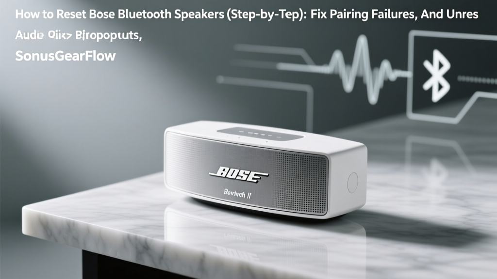 How to Reset Bose Bluetooth Speakers (Step-by-Step): Fix Pairing Failures, Audio Dropouts, and Unresponsive Buttons in Under 90 Seconds — No Tech Skills Required