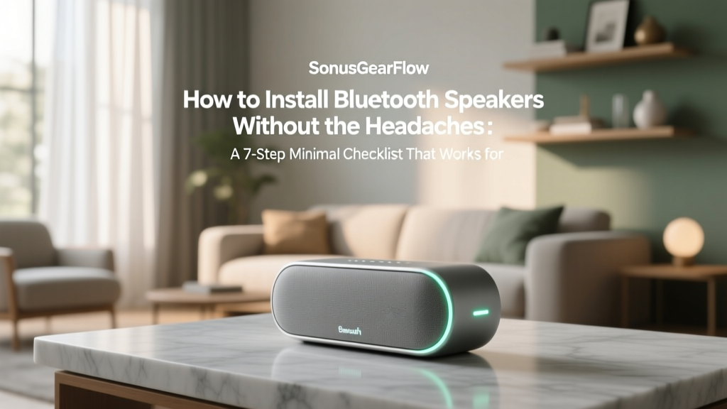 How to Install Bluetooth Speakers (Without the Headaches): A 7-Step Minimal Checklist That Works for Every Brand, Room, and Tech Skill Level — Even If You’ve Never Paired Anything Before