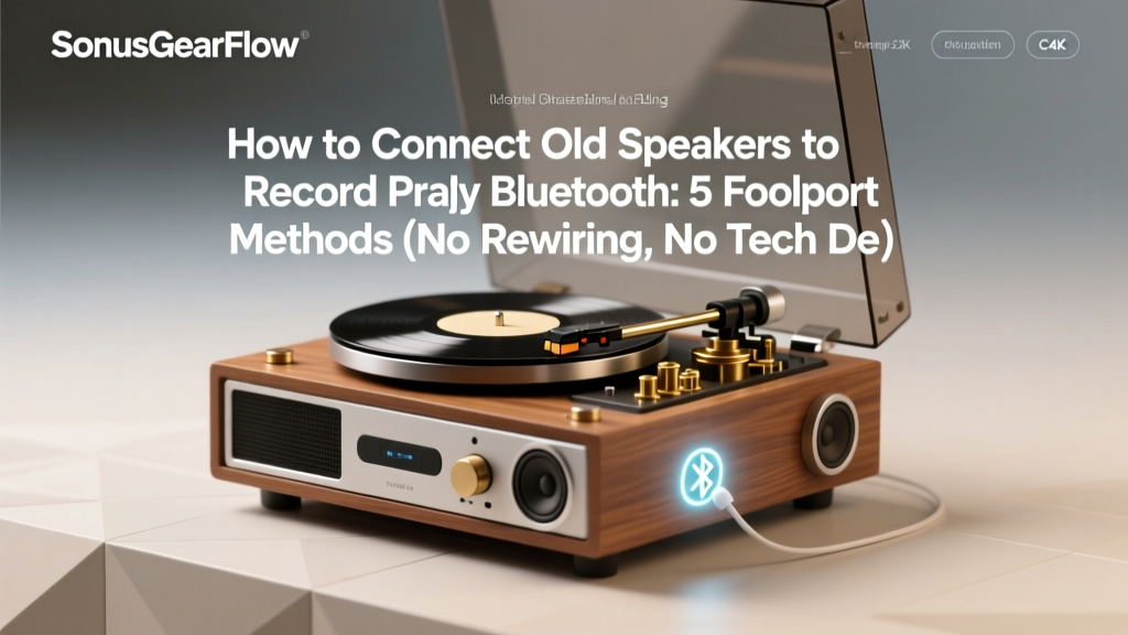 How to Connect Old Speakers to Record Player Bluetooth: 5 Foolproof Methods (No Rewiring, No Tech Degree — Just Clear Steps That Actually Work)