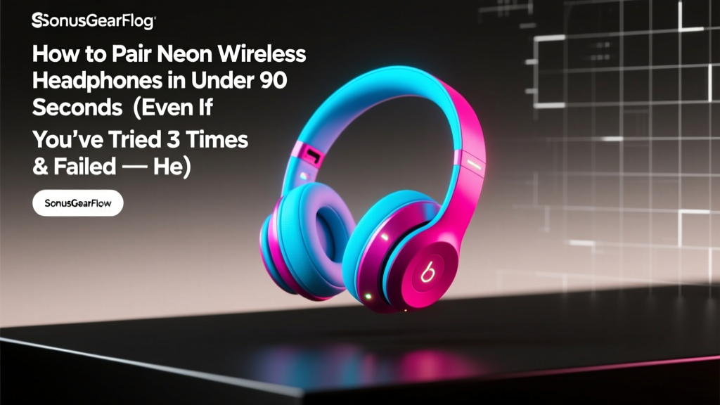 How to Pair Neon Wireless Headphones in Under 90 Seconds (Even If You’ve Tried 3 Times & Failed — Here’s the Real Fix)