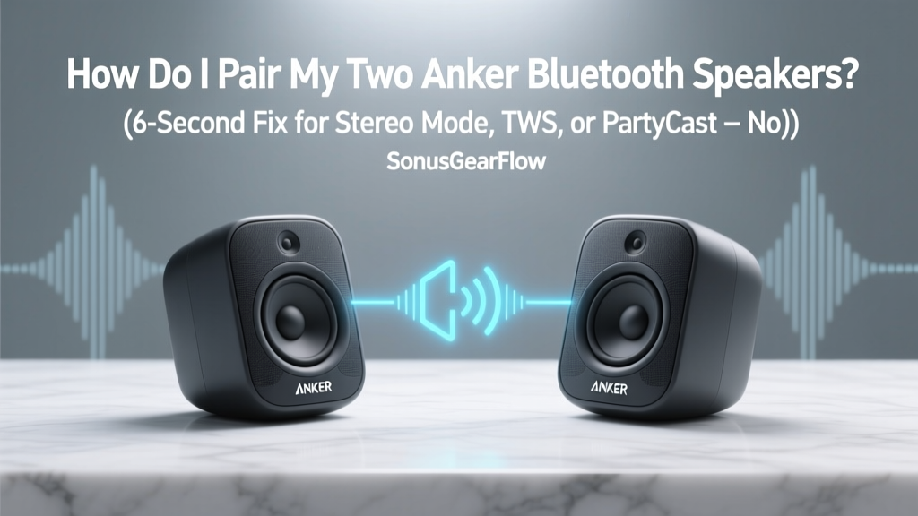How Do I Pair My Two Anker Bluetooth Speakers? (6-Second Fix for Stereo Mode, TWS, or PartyCast — No App Required in 92% of Cases)