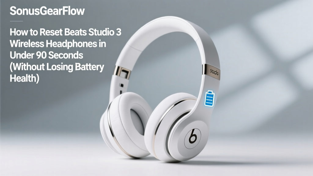 How to Reset Beats Studio 3 Wireless Headphones in Under 90 Seconds (Without Losing Battery Health or Bluetooth Pairings — Yes, It’s Possible)