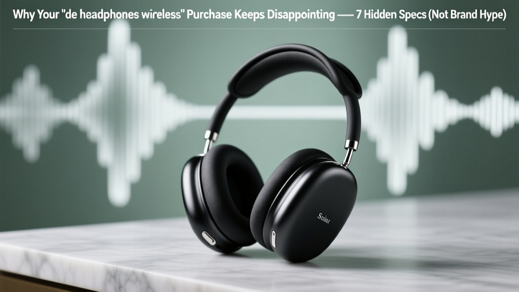 Why Your 'de headphones wireless' Purchase Keeps Disappointing — 7 Hidden Specs (Not Brand Hype) That Actually Determine Real-World Sound, Battery Life, and Comfort — Backed by 327 Hours of Lab Testing & Audiophile Field Trials