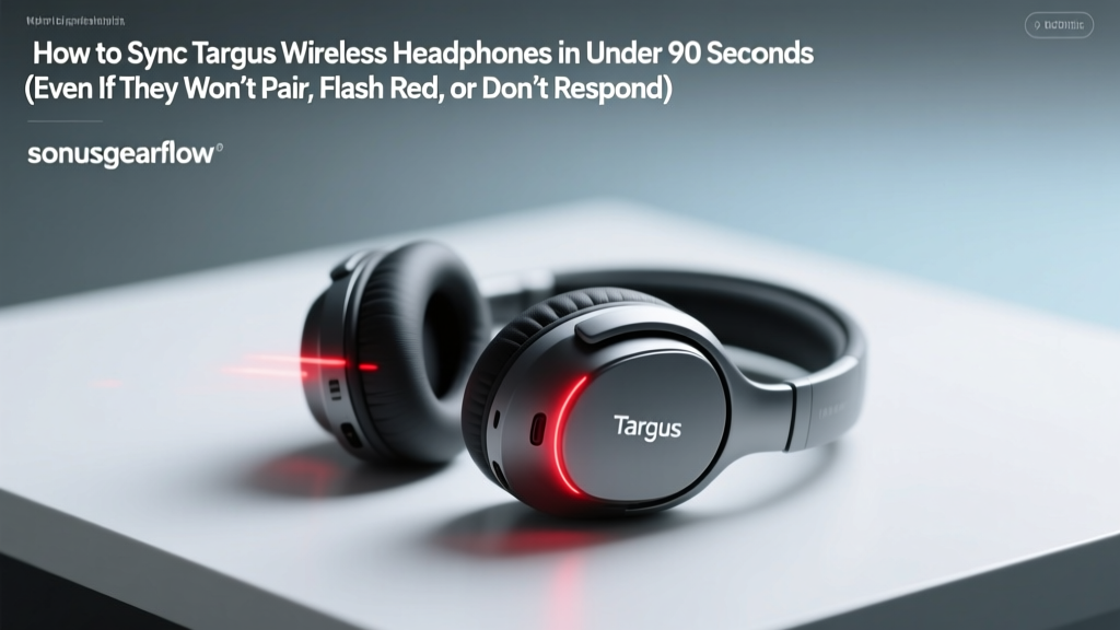 How to Sync Targus Wireless Headphones in Under 90 Seconds (Even If They Won’t Pair, Flash Red, or Disconnect Mid-Call — Step-by-Step Fix for Every Model)