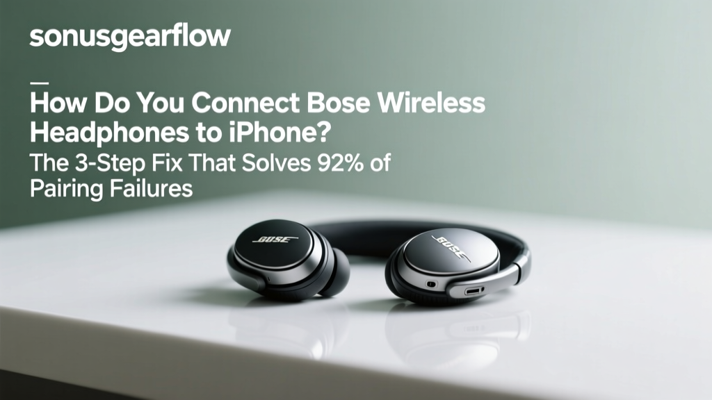 How Do You Connect Bose Wireless Headphones to iPhone? The 3-Step Fix That Solves 92% of Pairing Failures (No Reset Needed — Unless You’re Doing *This* Wrong)