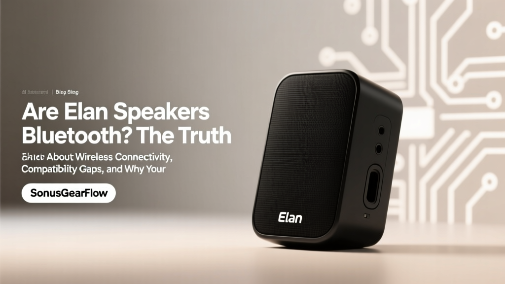 Are Elan speakers Bluetooth? The Truth About Wireless Connectivity, Compatibility Gaps, and Why Your 'Smart Home' Setup Might Fail Without This Critical Firmware Check (2024 Verified)