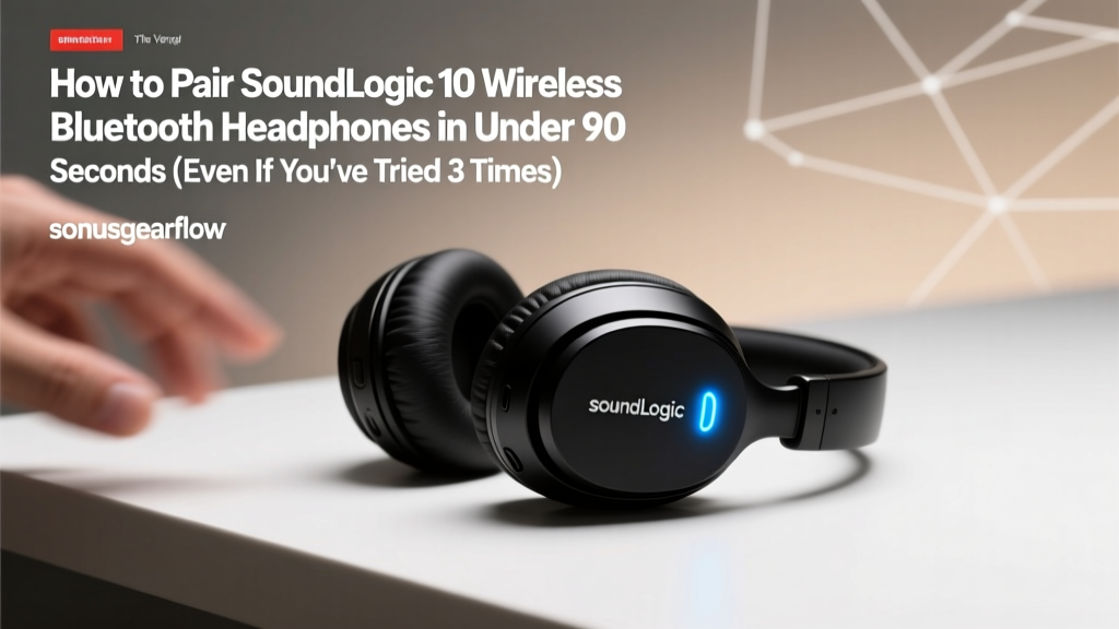 How to Pair SoundLogic 10 Wireless Bluetooth Headphones in Under 90 Seconds (Even If You’ve Tried 3 Times & Failed — Here’s What Most Users Miss)