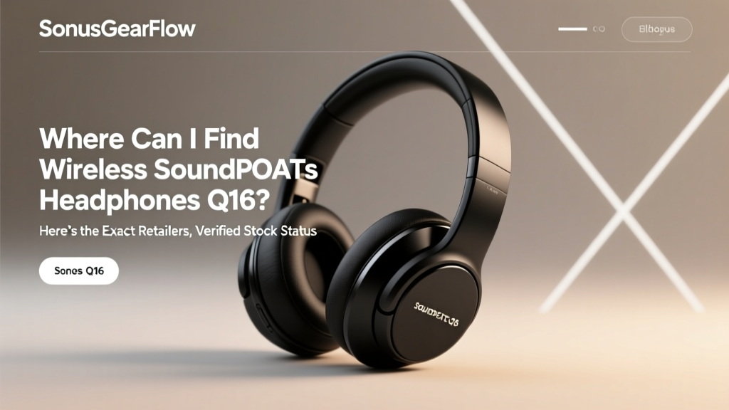 Where Can I Find Wireless SoundPEATS Headphones Q16? Here’s the Exact Retailers, Verified Stock Status, and 3 Red Flags That Mean You’re Buying Fake or Refurbished Units (Not New)