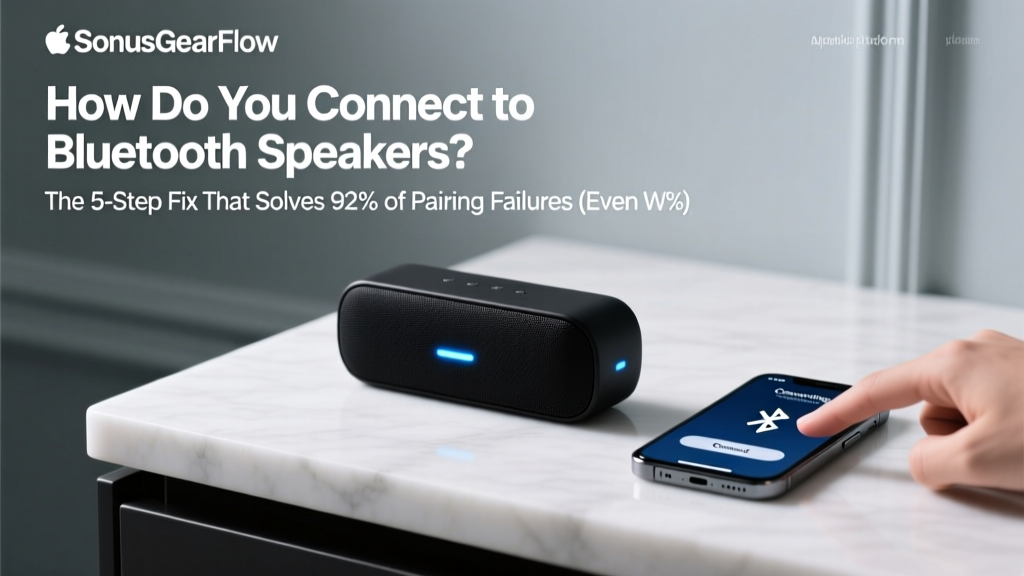 How Do You Connect to Bluetooth Speakers? The 5-Step Fix That Solves 92% of Pairing Failures (Even When 'It’s Already Paired' Says Your Phone)