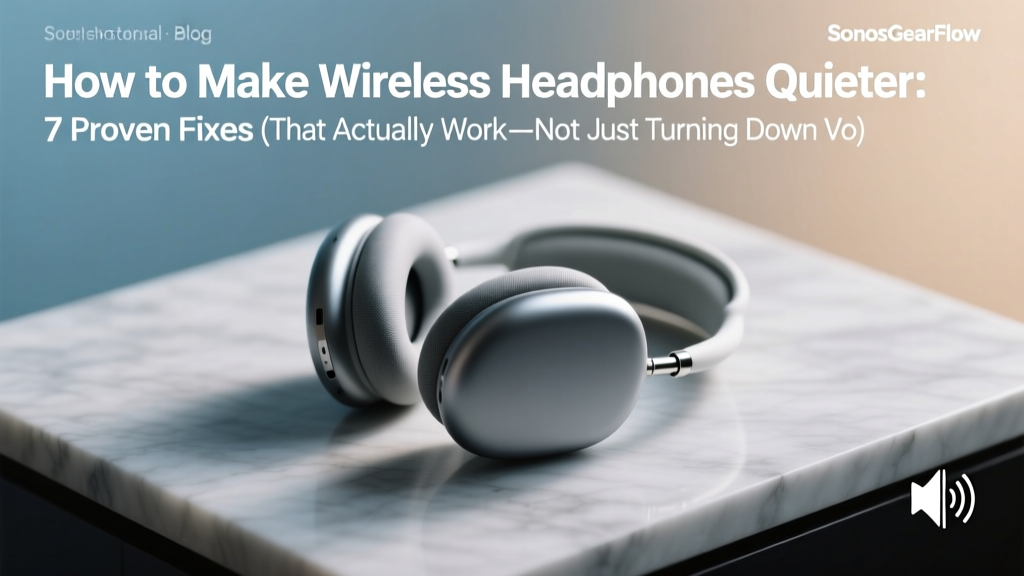 How to Make Wireless Headphones Quieter: 7 Proven Fixes (That Actually Work—Not Just Turning Down Volume)