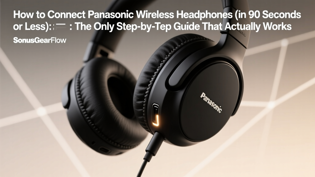 How to Connect Panasonic Wireless Headphones (in 90 Seconds or Less): The Only Step-by-Step Guide That Actually Works — Even If Bluetooth Keeps Dropping, Pairing Fails, or Your Device Isn’t Showing Up