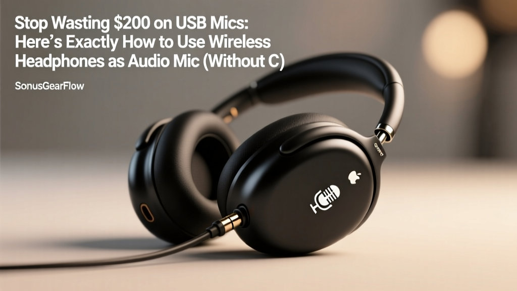 Stop Wasting $200 on USB Mics: Here’s Exactly How to Use Wireless Headphones as Audio Mic (Without Crappy Latency or Distortion)