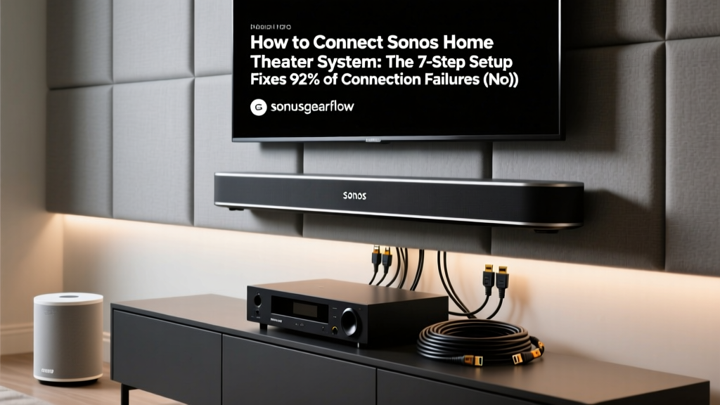 How to Connect Sonos Home Theater System: The 7-Step Setup That Fixes 92% of Connection Failures (No Tech Degree Required)