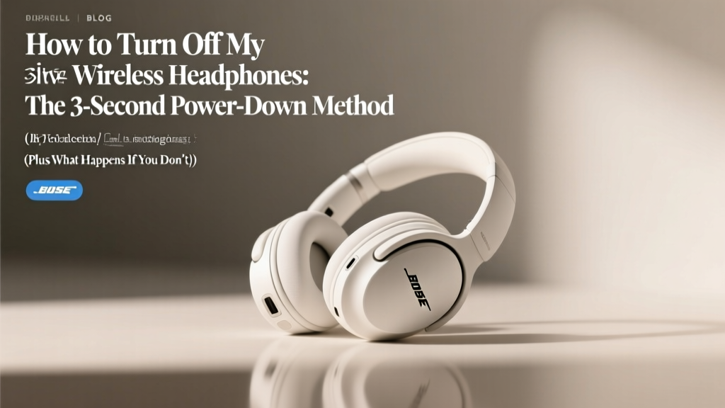 How to Turn Off My Bose Wireless Headphones: The 3-Second Power-Down Method (Plus What Happens If You Skip It — Battery Drain, Bluetooth Ghosting & Auto-Reconnect Surprises Revealed)