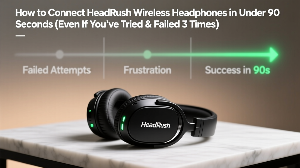 How to Connect HeadRush Wireless Headphones in Under 90 Seconds (Even If You’ve Tried & Failed 3 Times — Here’s the Exact Bluetooth Pairing Sequence Your Manual Skipped)