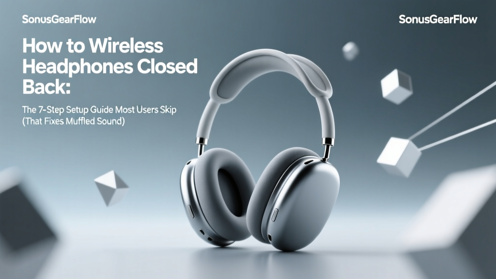 How to Wireless Headphones Closed Back: The 7-Step Setup Guide Most Users Skip (That Fixes Muffled Sound, Dropouts & Battery Drain in Under 10 Minutes)