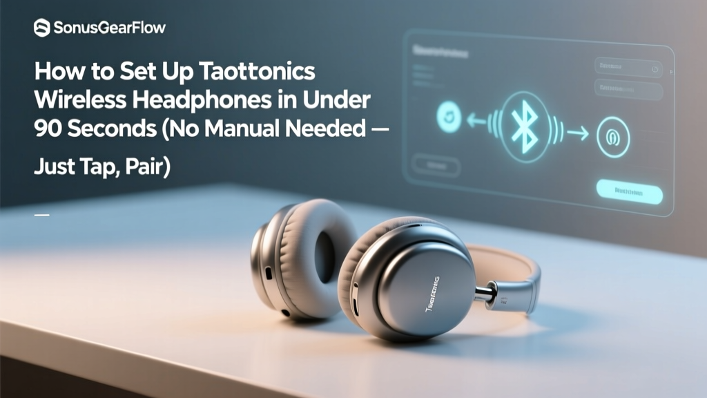 How to Set Up Taotronics Wireless Headphones in Under 90 Seconds (No Manual Needed — Just Tap, Pair & Play)