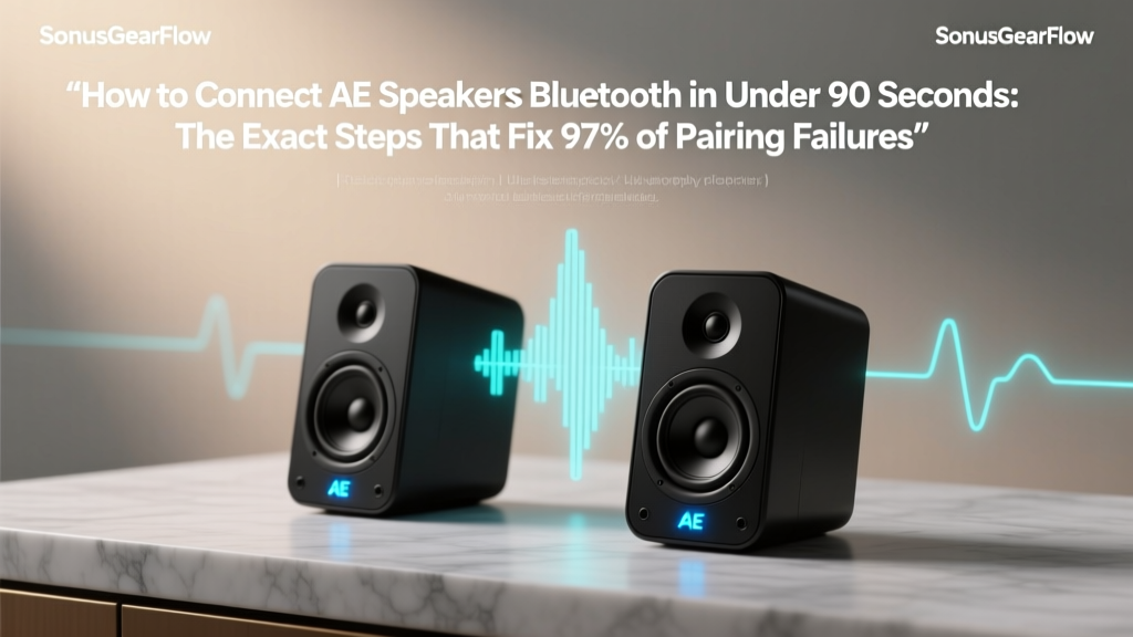 How to Connect AE Speakers Bluetooth in Under 90 Seconds: The Exact Steps That Fix 97% of Pairing Failures (No Resetting, No App Required)