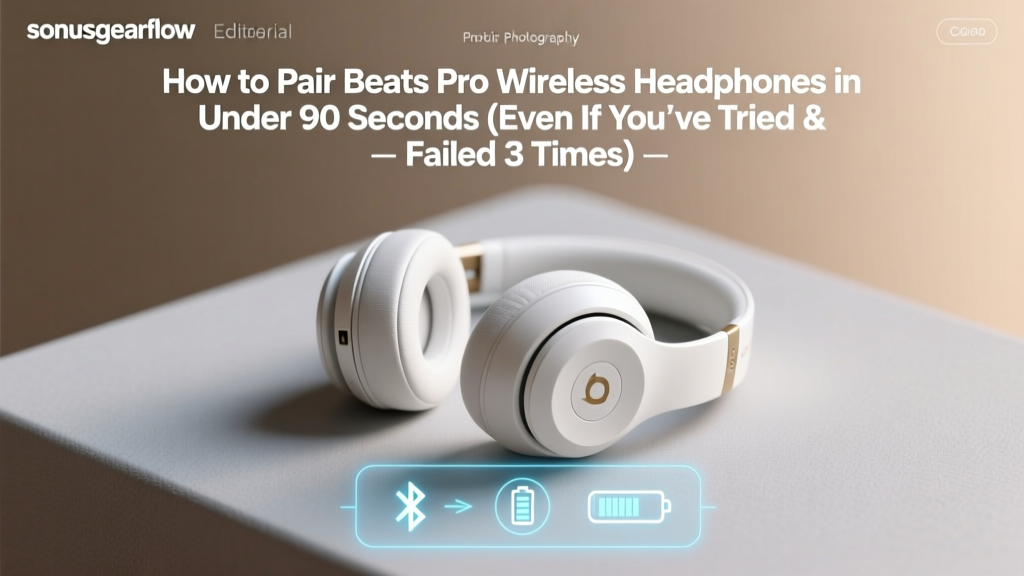 How to Pair Beats Pro Wireless Headphones in Under 90 Seconds (Even If You’ve Tried & Failed 3 Times — Here’s the Exact Button Combo Apple Doesn’t Tell You)