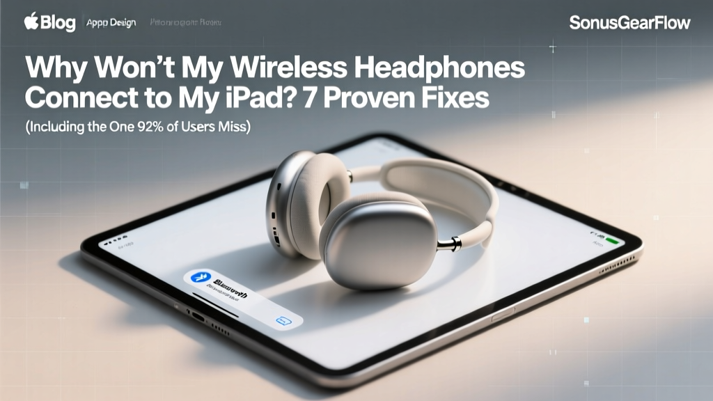 Why Won’t My Wireless Headphones Connect to My iPad? 7 Proven Fixes (Including the One 92% of Users Miss Every Time)