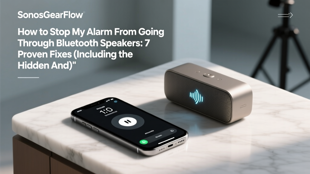How to Stop My Alarm From Going Through Bluetooth Speakers: 7 Proven Fixes (Including the Hidden Android Setting 92% of Users Miss)