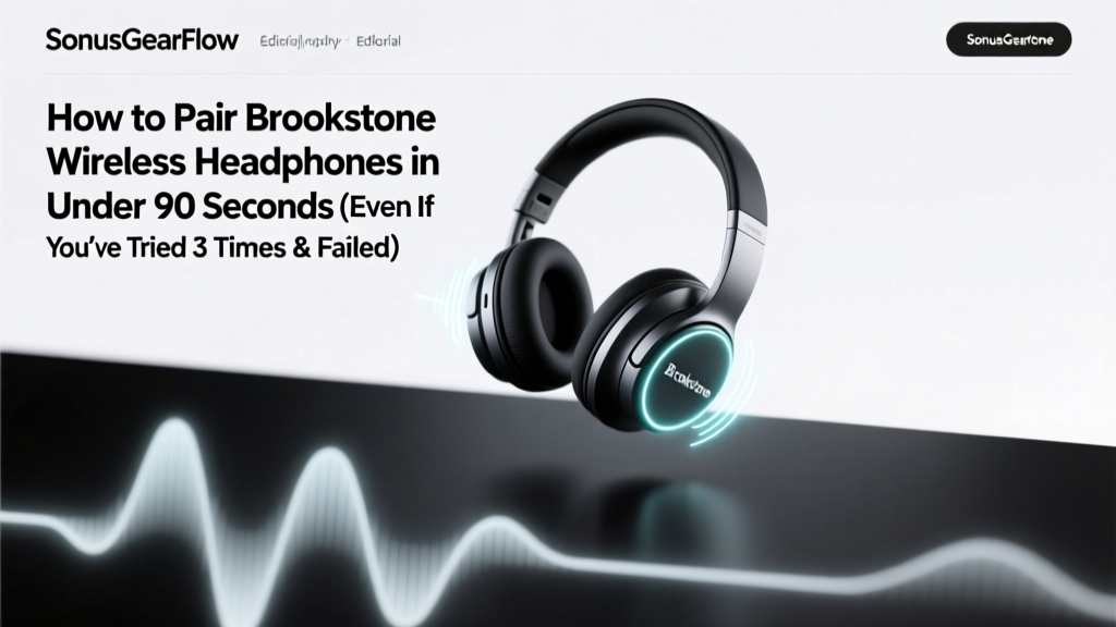 How to Pair Brookstone Wireless Headphones in Under 90 Seconds (Even If You’ve Tried 3 Times & Failed — Here’s the Exact Button Sequence Your Manual Won’t Tell You)