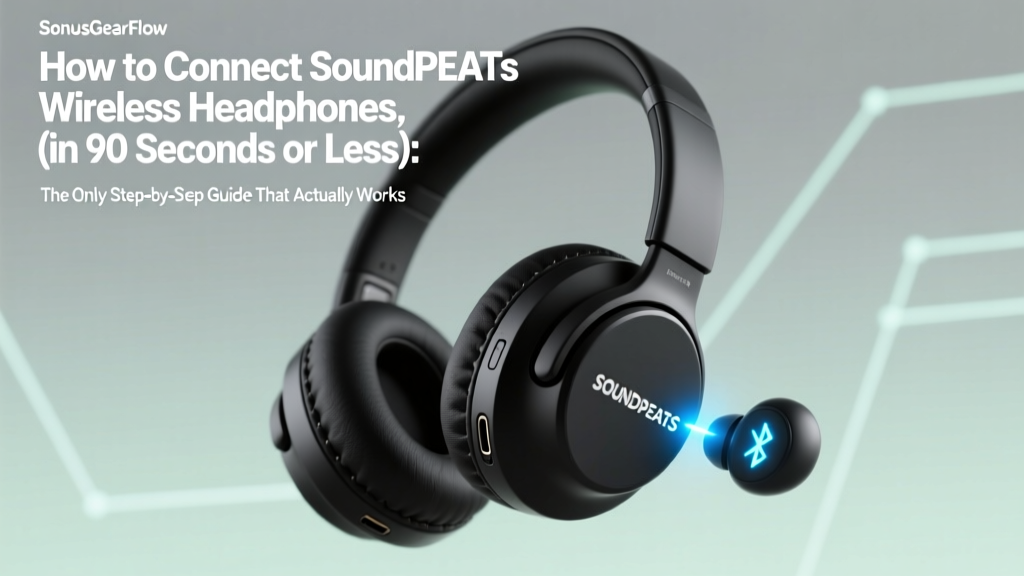 How to Connect SoundPEATS Wireless Headphones (in 90 Seconds or Less): The Only Step-by-Step Guide That Fixes Pairing Failures, Auto-Reconnect Glitches, and Multi-Device Confusion — No Tech Degree Required