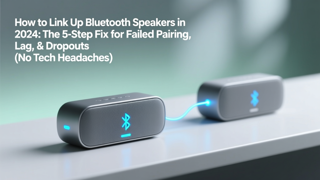 How to Link Up Bluetooth Speakers in 2024: The 5-Step Fix for Failed Pairing, Lag, & Dropouts (No Tech Degree Required)
