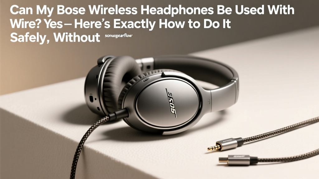Can My Bose Wireless Headphones Be Used With Wire? Yes — Here’s Exactly How to Do It Safely, Without Damage, and With Zero Audio Lag (Plus Which Models Support It & Which Don’t)