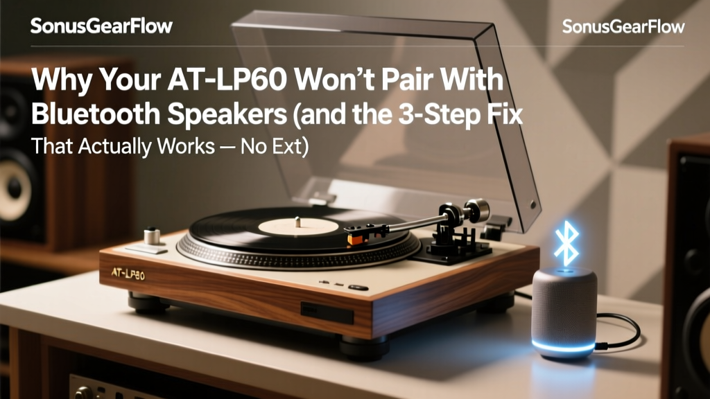Why Your AT-LP60 Won’t Pair With Bluetooth Speakers (and the 3-Step Fix That Actually Works — No Extra Cables or Apps Required)