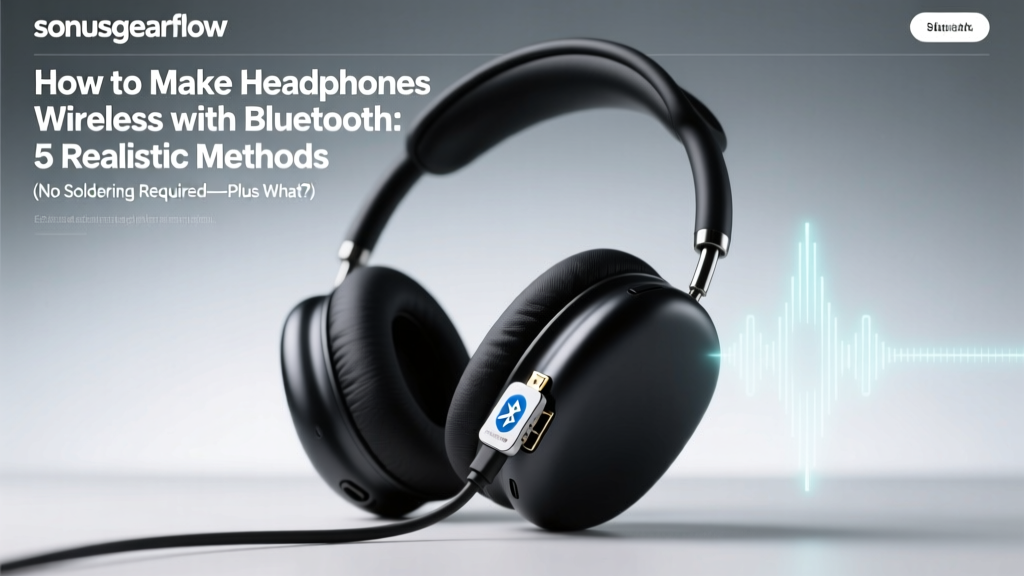 How to Make Headphones Wireless with Bluetooth: 5 Realistic Methods (No Soldering Required—Plus What Actually *Kills* Battery Life & Sound Quality)