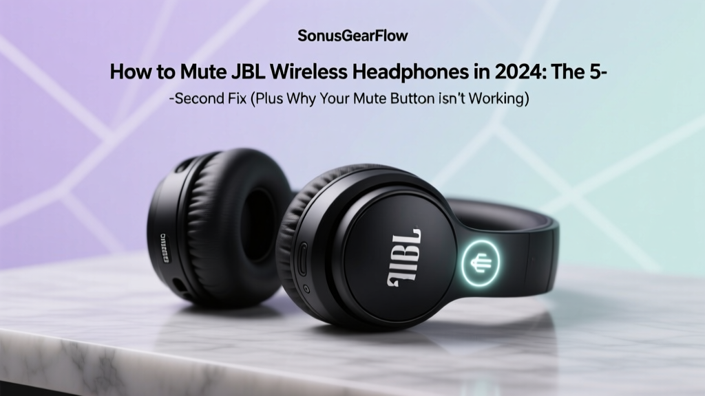 How to Mute JBL Wireless Headphones in 2024: The 5-Second Fix (Plus Why Your Mute Button Isn’t Working & How to Fix It Permanently)