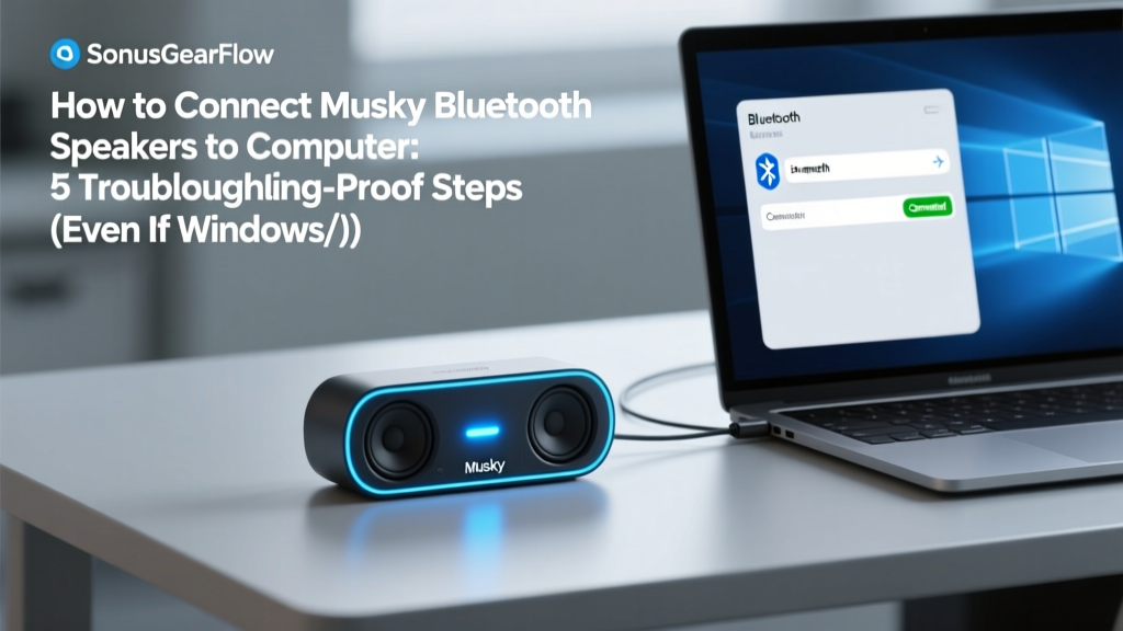 How to Connect Musky Bluetooth Speakers to Computer: 5 Troubleshooting-Proof Steps (Even If Windows/Mac Won’t Detect Them or Keeps Dropping Connection)