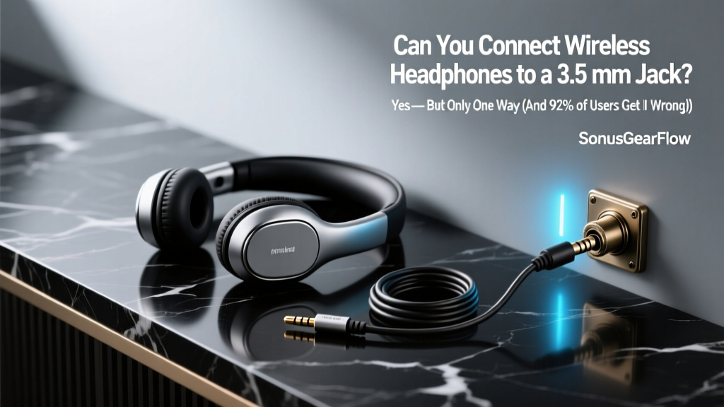 Can You Connect Wireless Headphones to a 3.5 mm Jack? Yes — But Only One Way (And 92% of Users Get It Backwards, Wasting $47 in Adapters)