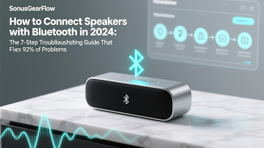 How to Connect Speakers with Bluetooth in 2024: The 7-Step Troubleshooting Guide That Fixes 92% of Pairing Failures (No Tech Degree Required)