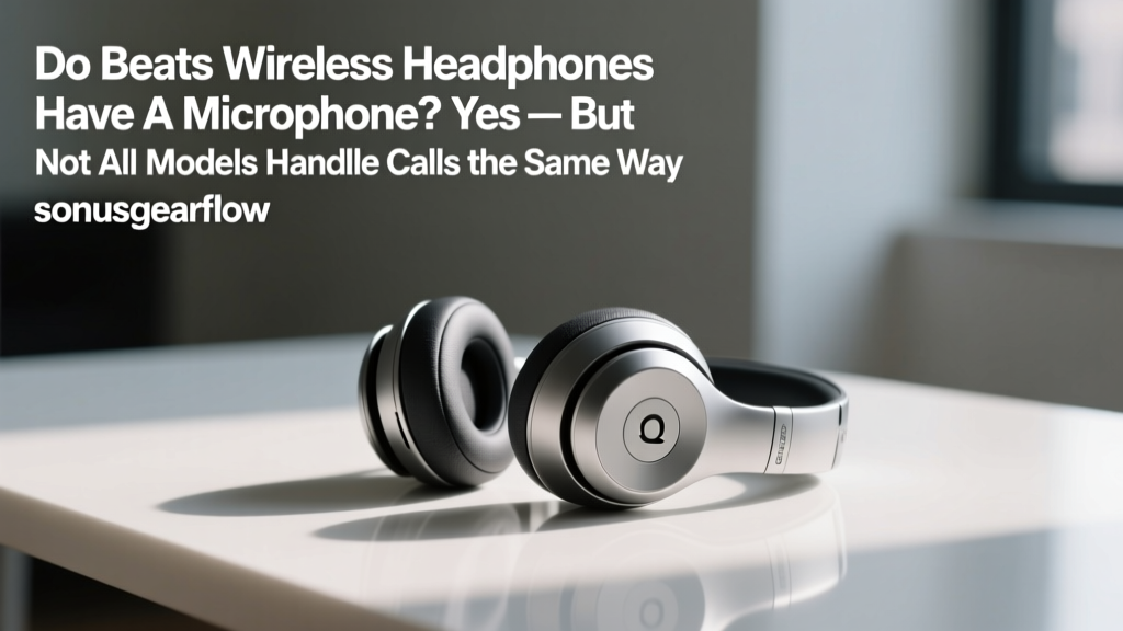 Do Beats Wireless Headphones Have a Microphone? Yes — But Not All Models Handle Calls the Same Way (Here’s Exactly Which Ones Work Well, Which Don’t, and How to Test Yours in 60 Seconds)