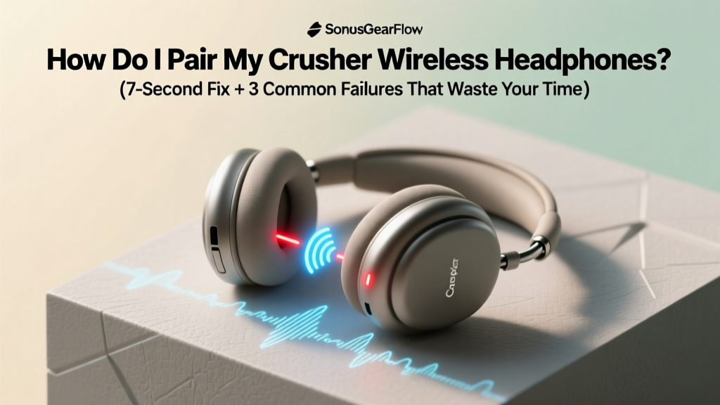How Do I Pair My Crusher Wireless Headphones? (7-Second Fix + 3 Common Failures That Waste Your Time — Solved)