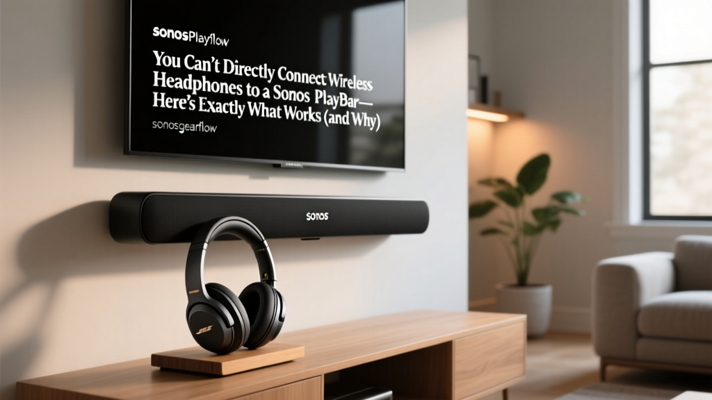 You Can’t Directly Connect Wireless Headphones to a Sonos Playbar—Here’s Exactly What Works (and Why Every ‘How-To’ You’ve Tried Fails Without This Critical Workaround)