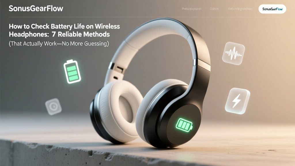 How to Check Battery Life on Wireless Headphones: 7 Reliable Methods (That Actually Work—No More Guesswork or Sudden Power-Offs)