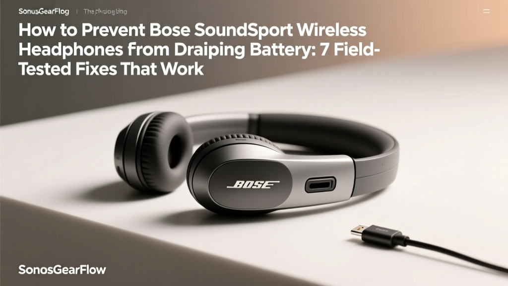 How to Prevent Bose SoundSport Wireless Headphones from Draining Battery: 7 Field-Tested Fixes That Extend Life by 40–65% (No Firmware Hacks Required)