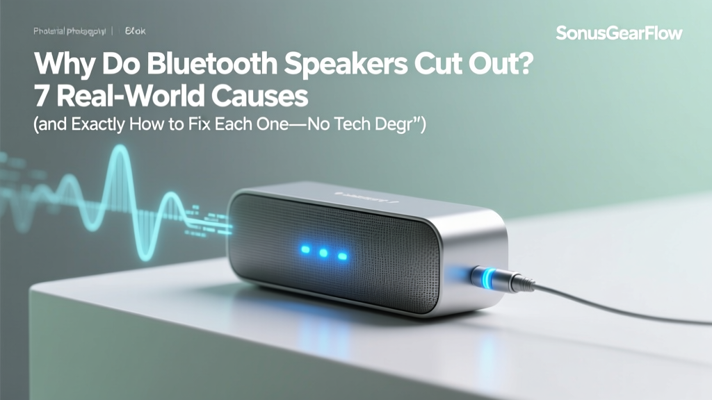 Why Do Bluetooth Speakers Cut Out? 7 Real-World Causes (and Exactly How to Fix Each One—No Tech Degree Required)