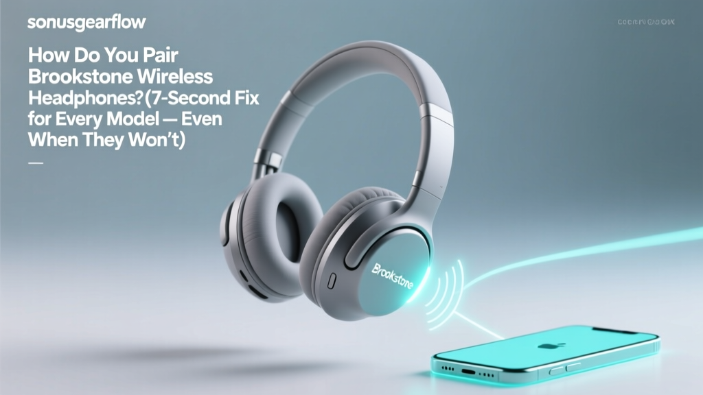 How Do You Pair Brookstone Wireless Headphones? (7-Second Fix for Every Model — Even When They Won’t Connect or Keep Disconnecting)