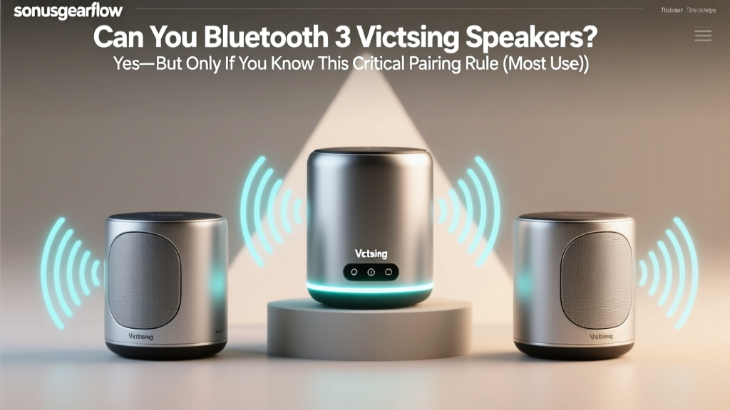 Can You Bluetooth 3 Victsing Speakers? Yes—But Only If You Know This Critical Pairing Rule (Most Users Get It Wrong & End Up With Audio Dropouts or No Sync)