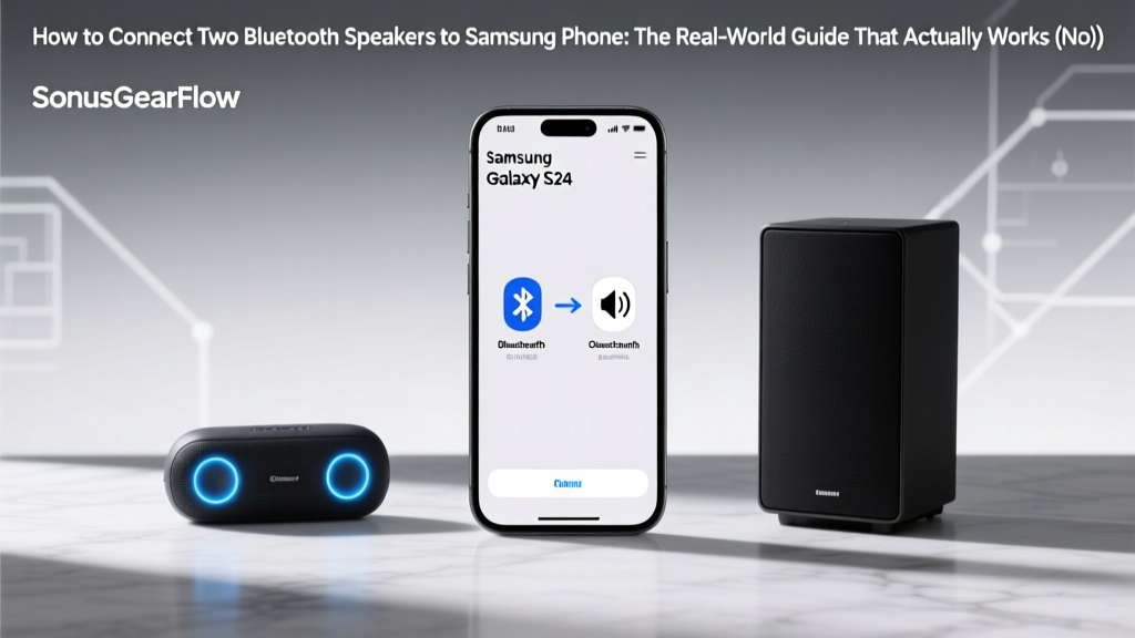 How to Connect Two Bluetooth Speakers to Samsung Phone: The Real-World Guide That Actually Works (No 'Dual Audio' Myth, No Lag, No Trial-and-Error)
