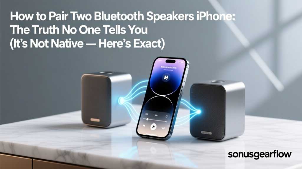 How to Pair Two Bluetooth Speakers iPhone: The Truth No One Tells You (It’s Not Native — Here’s Exactly What Works in 2024 Without Buying New Gear)