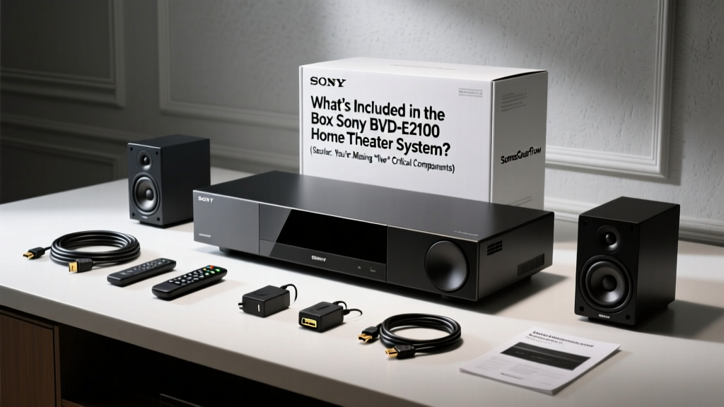 What’s Included in the Box Sony BVD-E2100 Home Theater System? (Spoiler: You’re Missing *Two* Critical Accessories — Here’s Exactly What Ships, What Doesn’t, and How to Avoid Setup Headaches)
