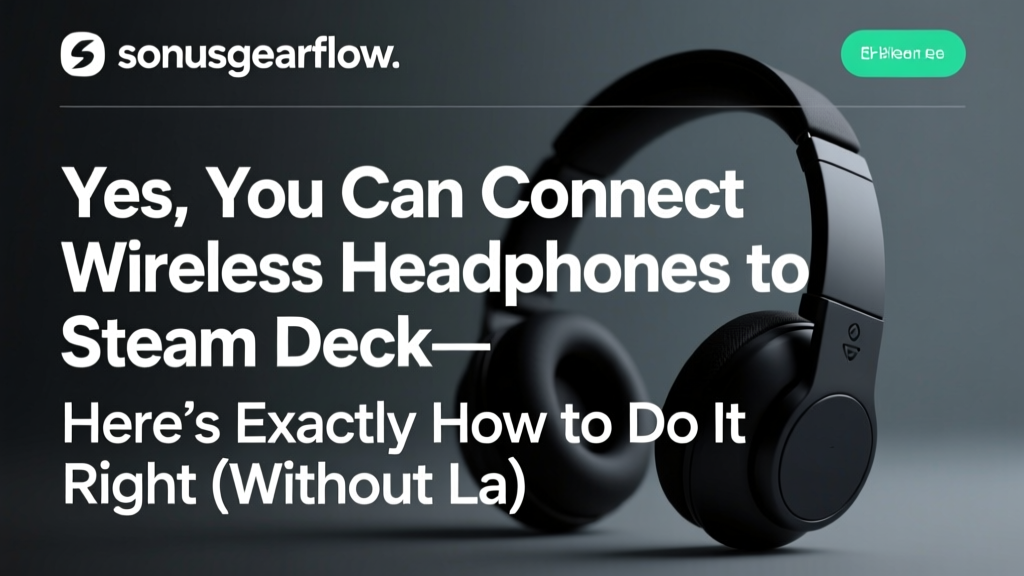 Yes, You Can Connect Wireless Headphones to Steam Deck—Here’s Exactly How to Do It Right (Without Lag, Dropouts, or Bluetooth Headache)