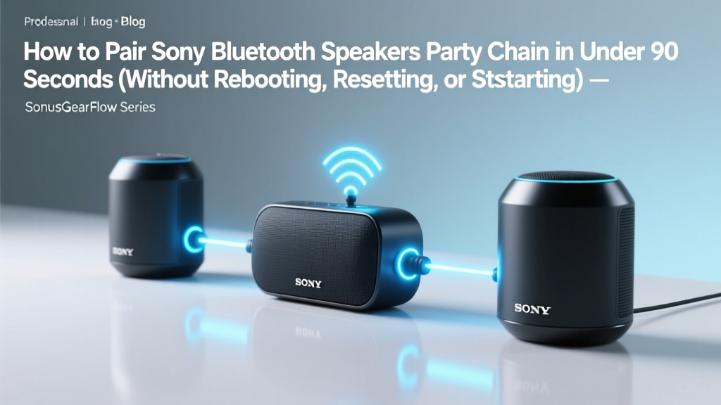 How to Pair Sony Bluetooth Speakers Party Chain in Under 90 Seconds (Without Rebooting, Resetting, or Losing Sync — Even With SRS-XB43, XB33, or Newer Models)